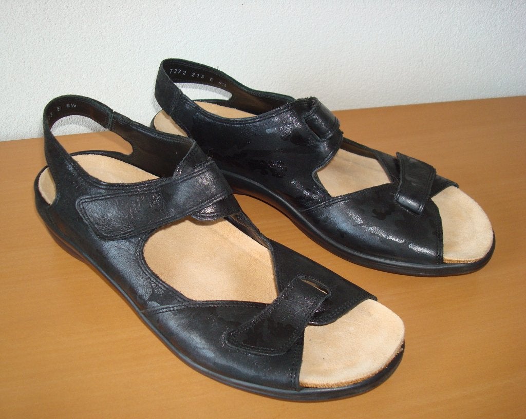 Durea sandalen maat 40/6,5, Durea, Zwart, Onbekend, Zo goed als nieuw