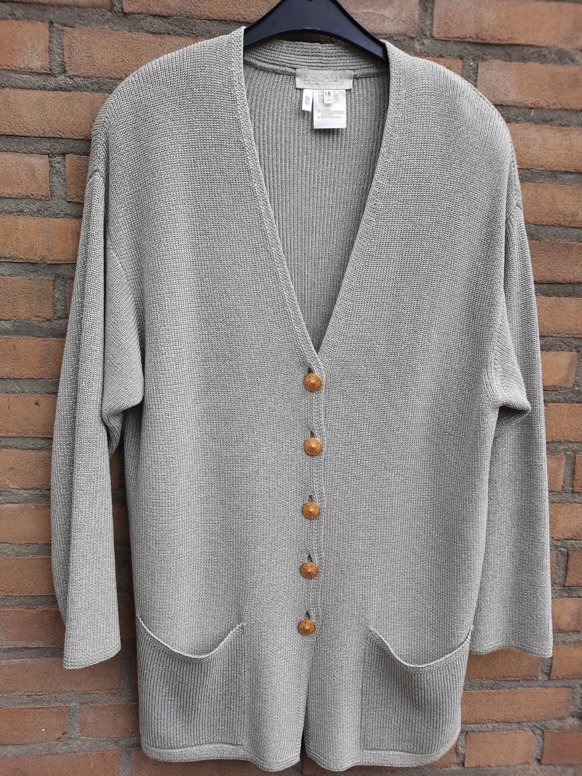 vintage vest:Escada by Margareth Ley, mt 36-38, crème, Kleding | Dames, Overige typen, Escada Margaretha  Ley, Ophalen of Verzenden