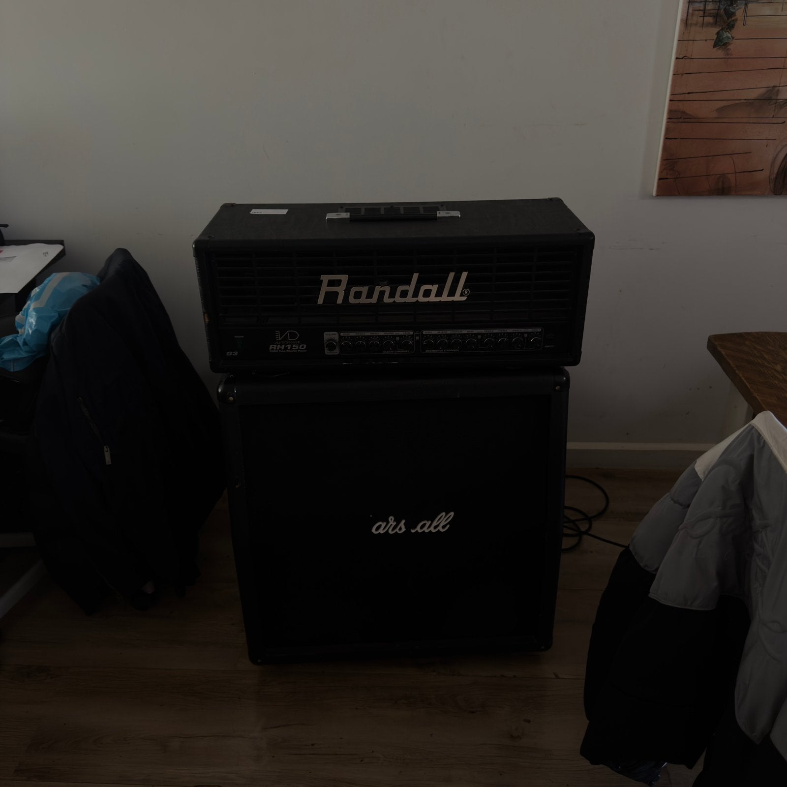 Randall(RH150) met marshall (412A) cab, Muziek en Instrumenten, Ophalen, Gebruikt, Gitaar, 100 watt of meer