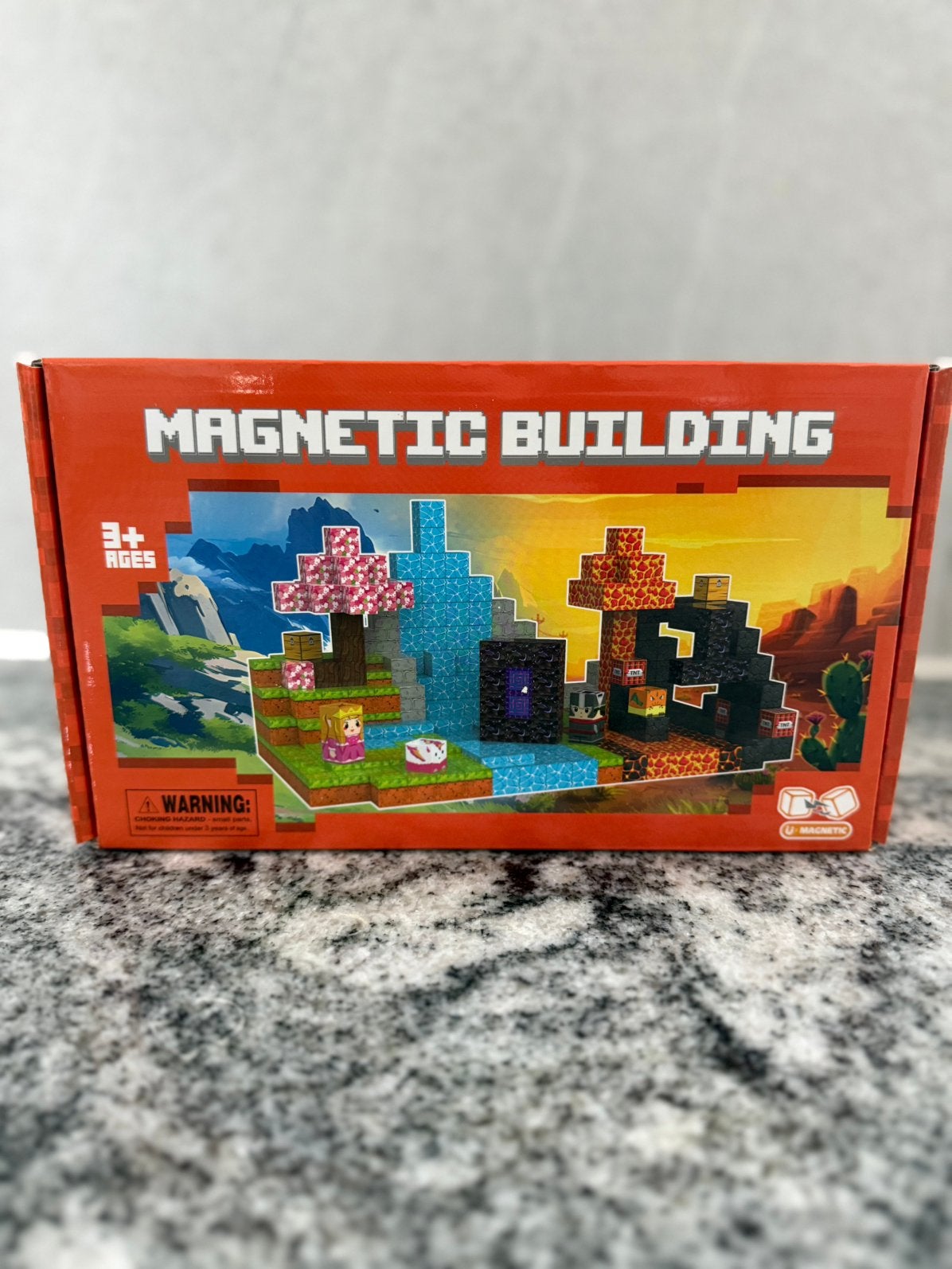 Magnetic blokken minecraft 114 stuks, Ophalen of Verzenden, Nieuw