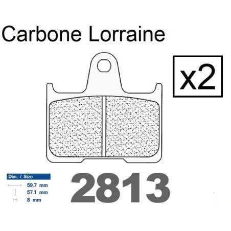PROMO -58% - Remblokken Carbone Lorraine 2813 RX3 achteraan, Ophalen of Verzenden