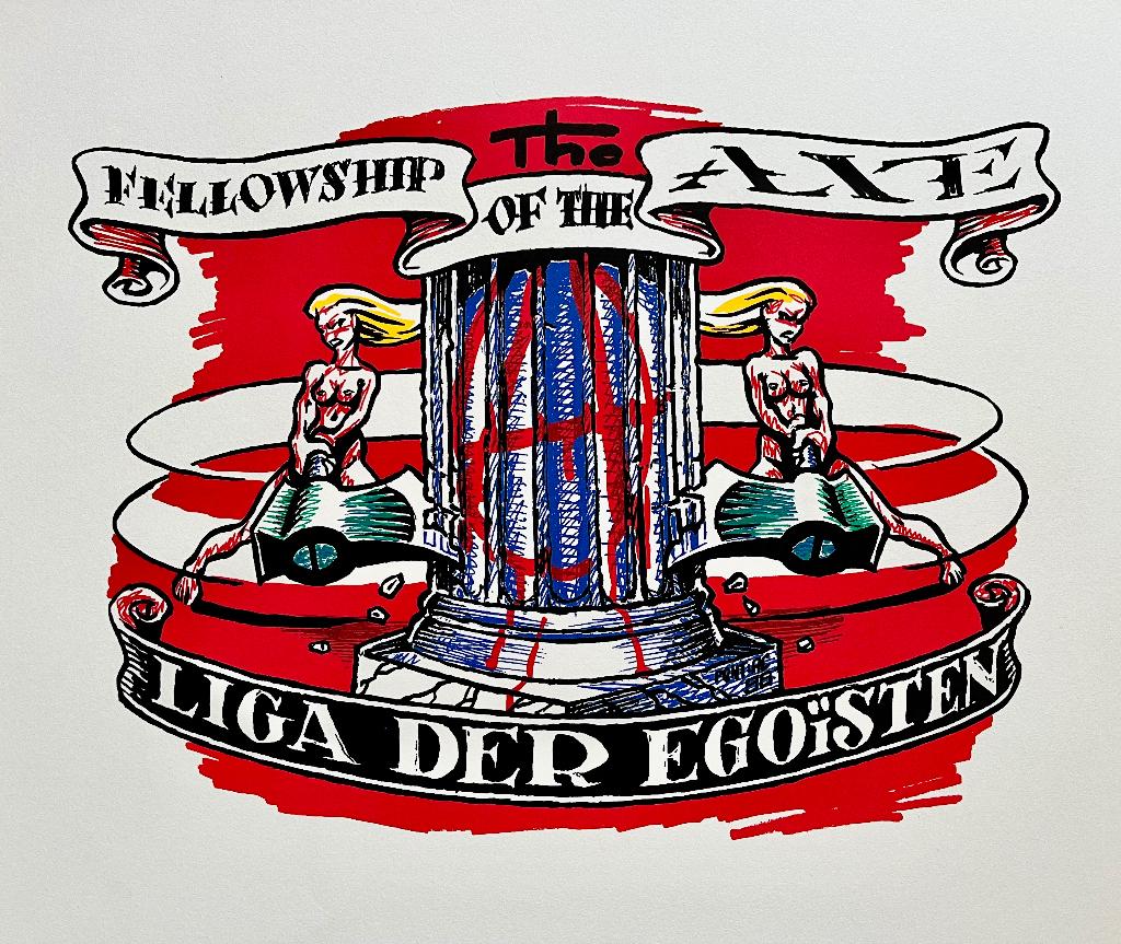 Peter Pontiac zeefdruk - Liga Der Egoisten, Eén stripboek, Ophalen of Verzenden, Zo goed als nieuw, Peter Pontiac