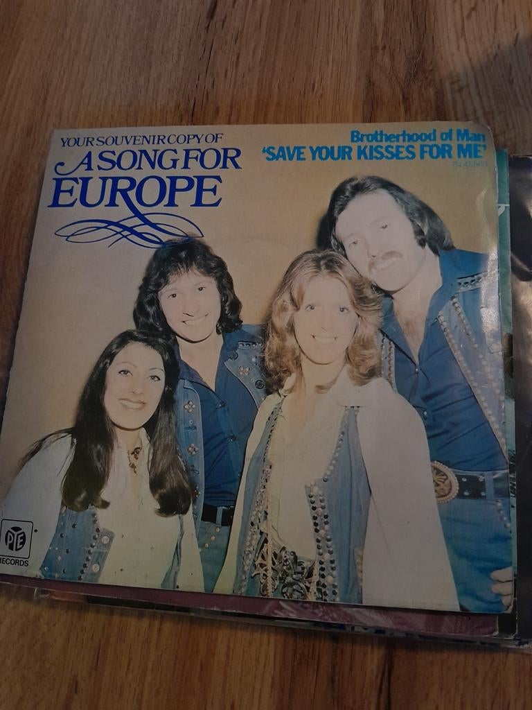 Brotherhood of man 7inch save your kisses for me, Ophalen of Verzenden, Zo goed als nieuw, Pop