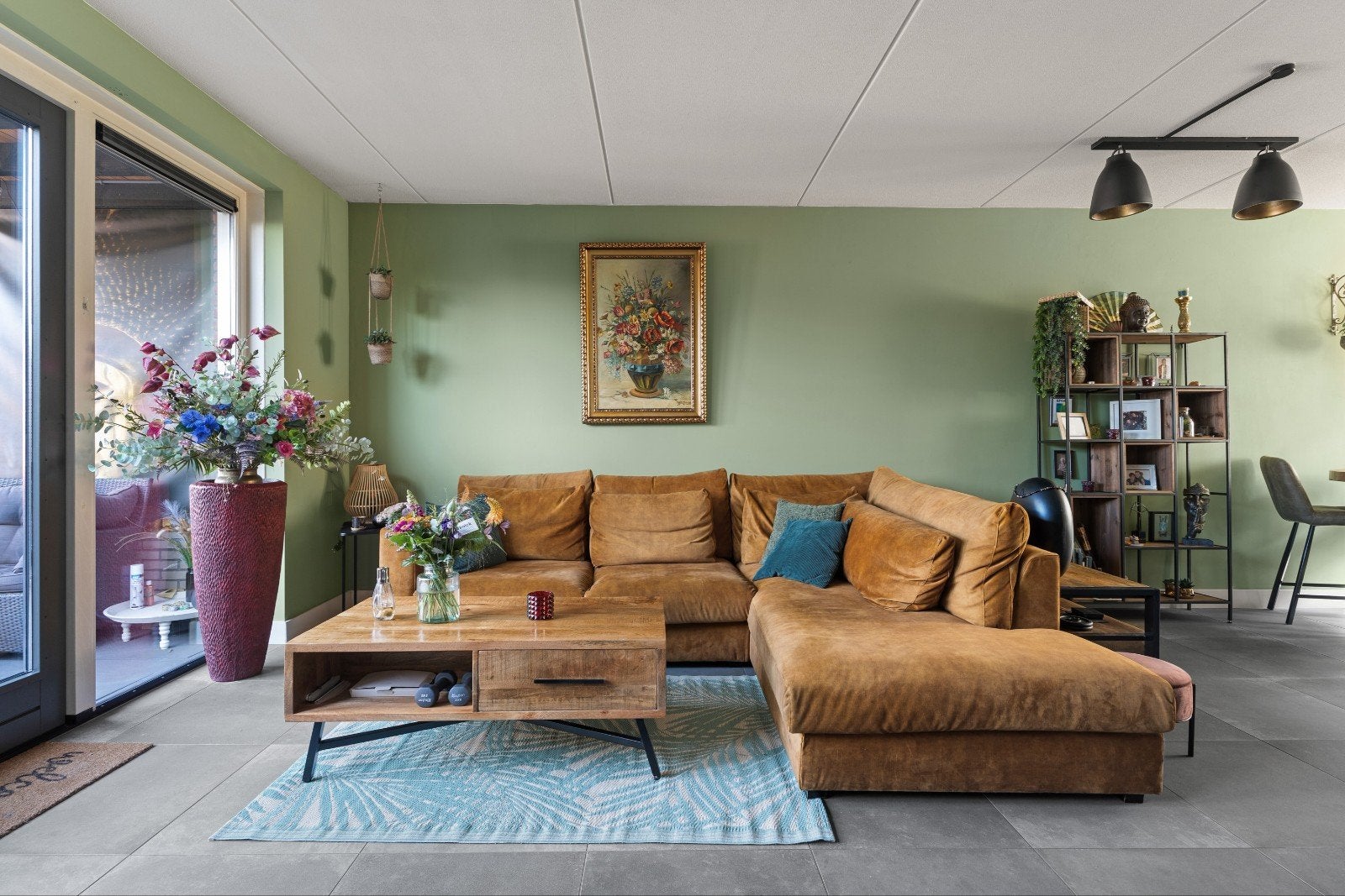 Comfortabele hoekbank in goede staat, Huis en Inrichting, 250 tot 300 cm, 100 tot 125 cm, Hoekbank, Ophalen of Verzenden