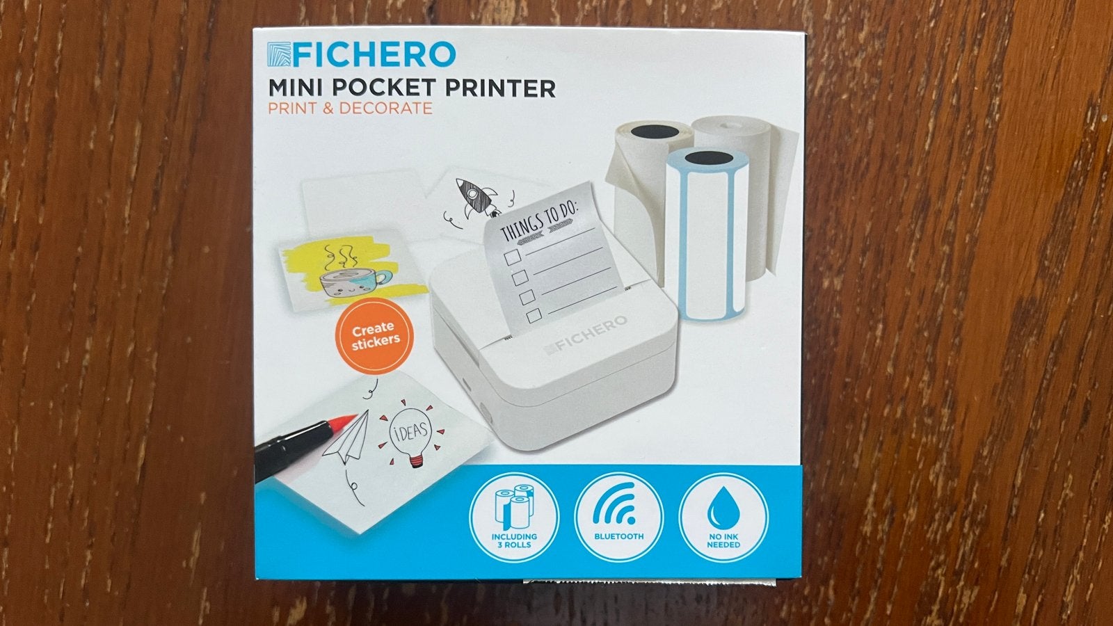 Fichero Mini Pocket Printer - nieuw in doos, Zwart-en-wit printen, Printer, Nieuw, Ophalen of Verzenden
