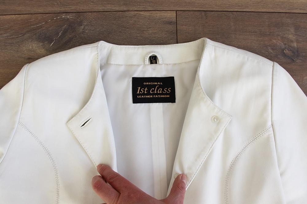 Prachtige Vintage Leren 1st Class Jas (Maat 40) € 60,-, Kleding | Dames, Maat 38/40 (M), Ophalen of Verzenden, Zo goed als nieuw