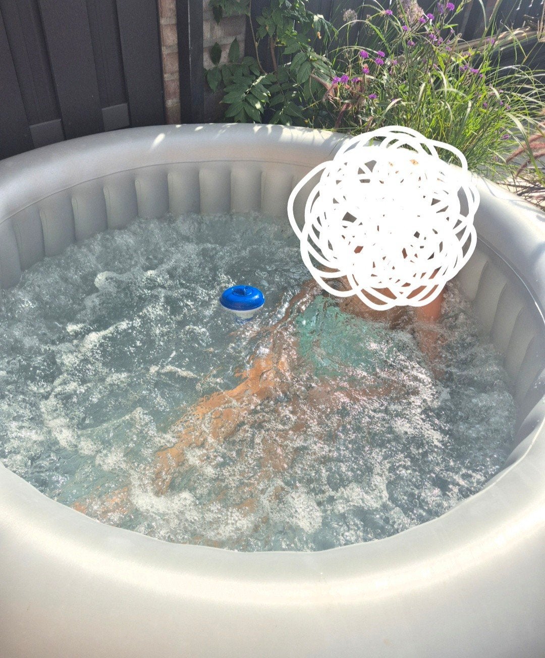 Netspa 4-persoons opblaasbare jacuzzi, izgst, Ophalen, Zo goed als nieuw, Afdekzeil, Opblaasbaar