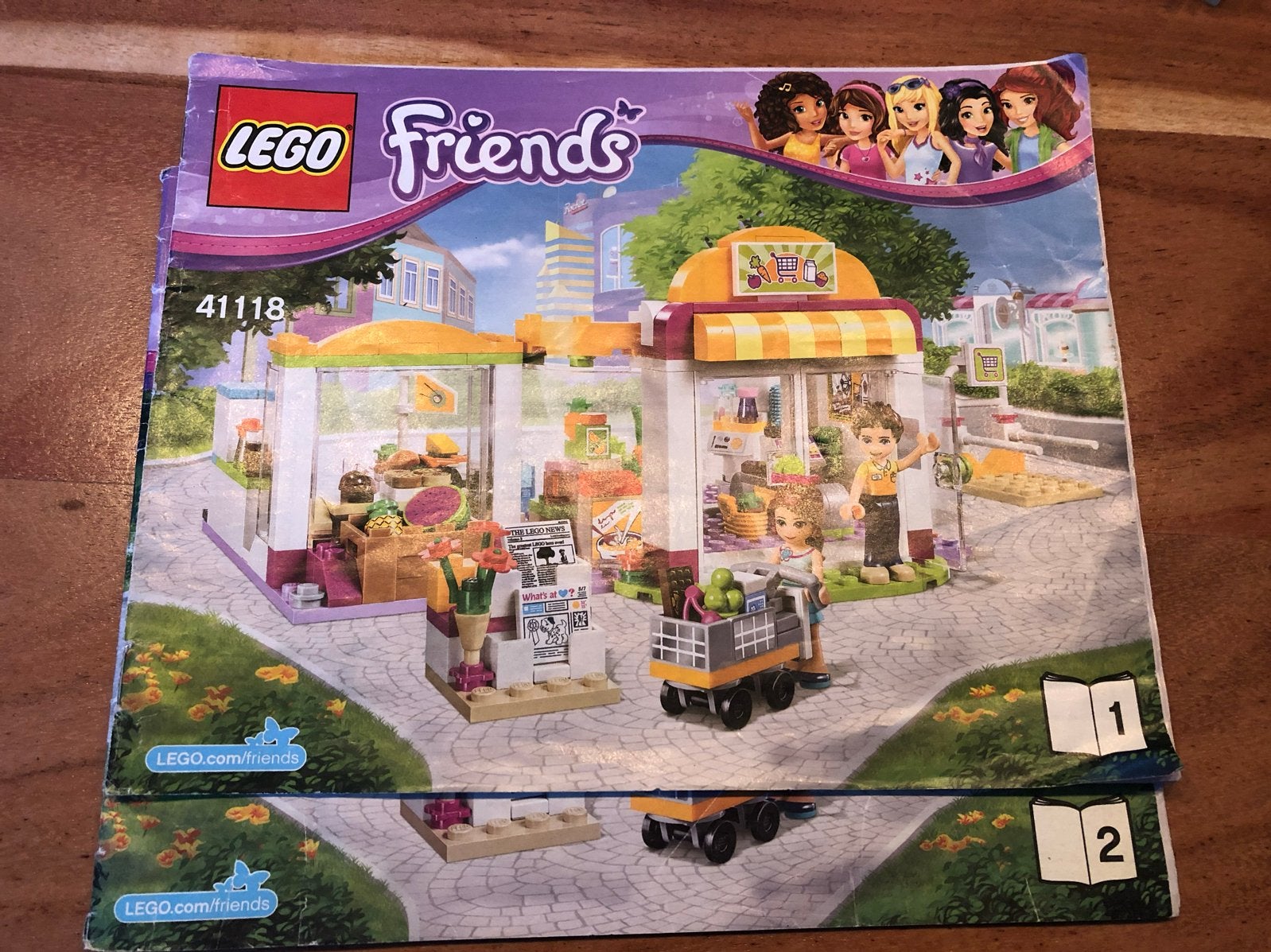 Lego Friends 41118 Supermarkt - Complete set met instructies, Lego, Friends, Ophalen of Verzenden, Zo goed als nieuw