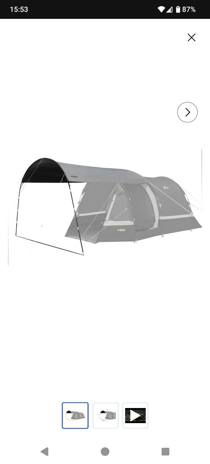 Obelink Cool Dark mini tentluifel, Caravans en Kamperen, Tenten, Ophalen of Verzenden, Zo goed als nieuw