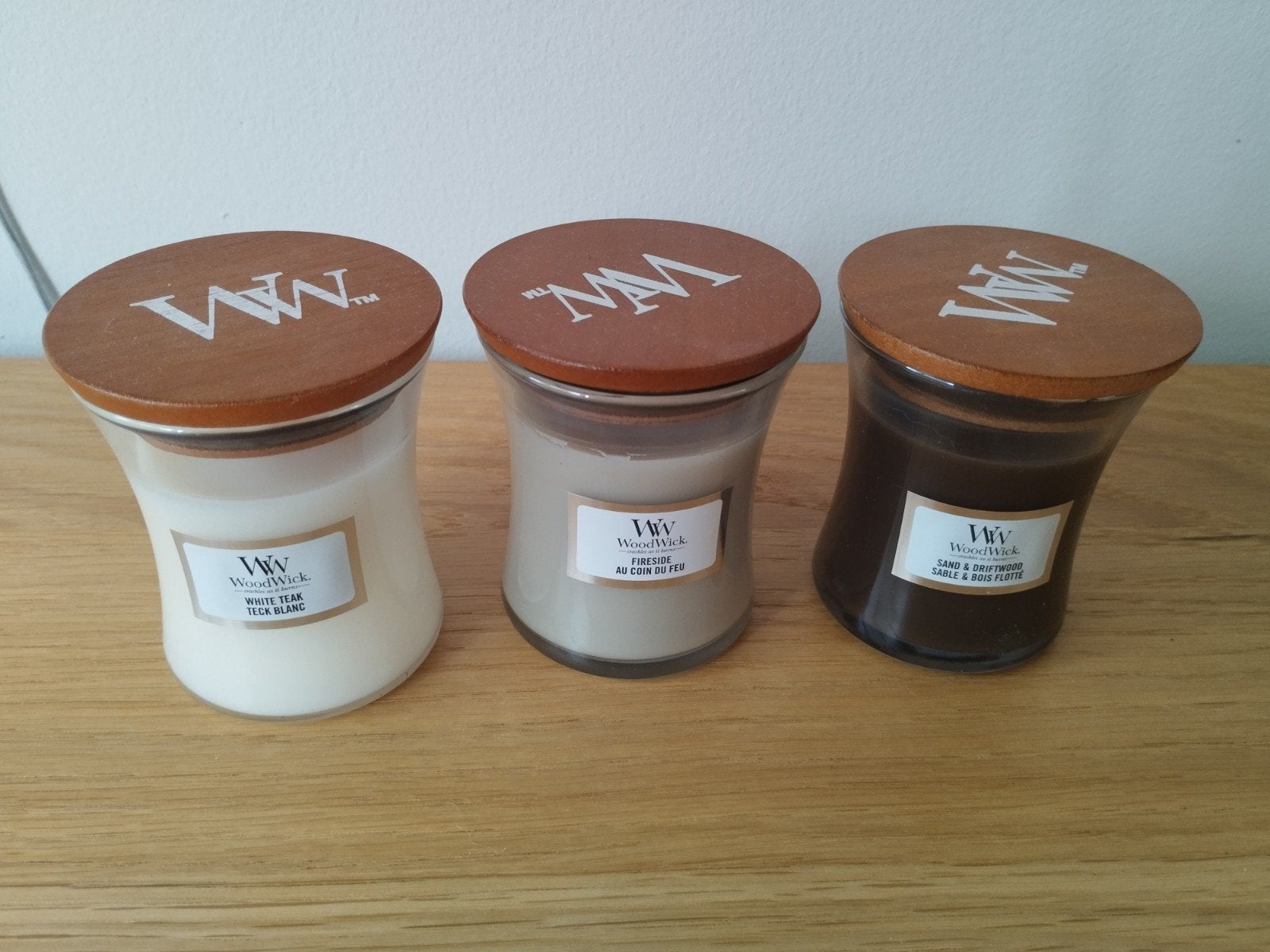 Nieuwe Woodwick geurkaarsen, Ophalen of Verzenden, Nieuw, Meerkleurig, Glas