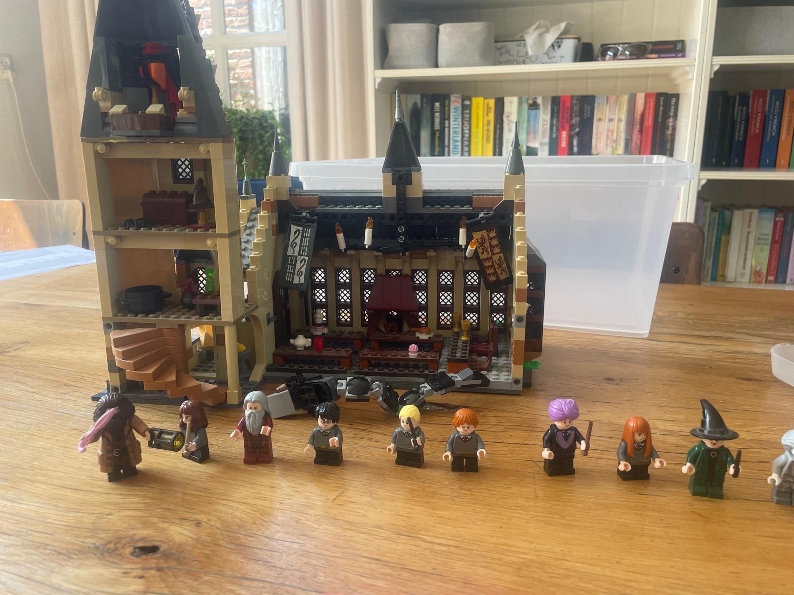 75954 LEGO Harry Potter Zweinstein compleet op enkele, Ophalen of Verzenden, Gebruikt