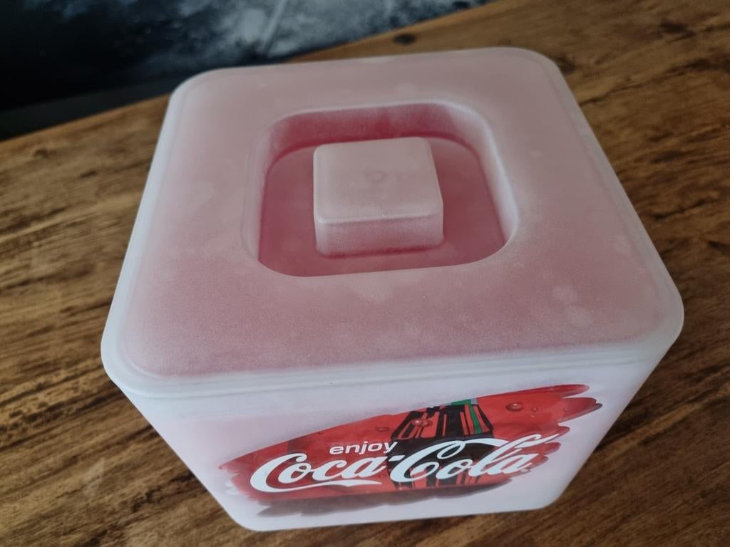 Vintage Coca-Cola IJsblokjeshouder - Frosted Look, Ophalen of Verzenden, Zo goed als nieuw, Gebruiksvoorwerp