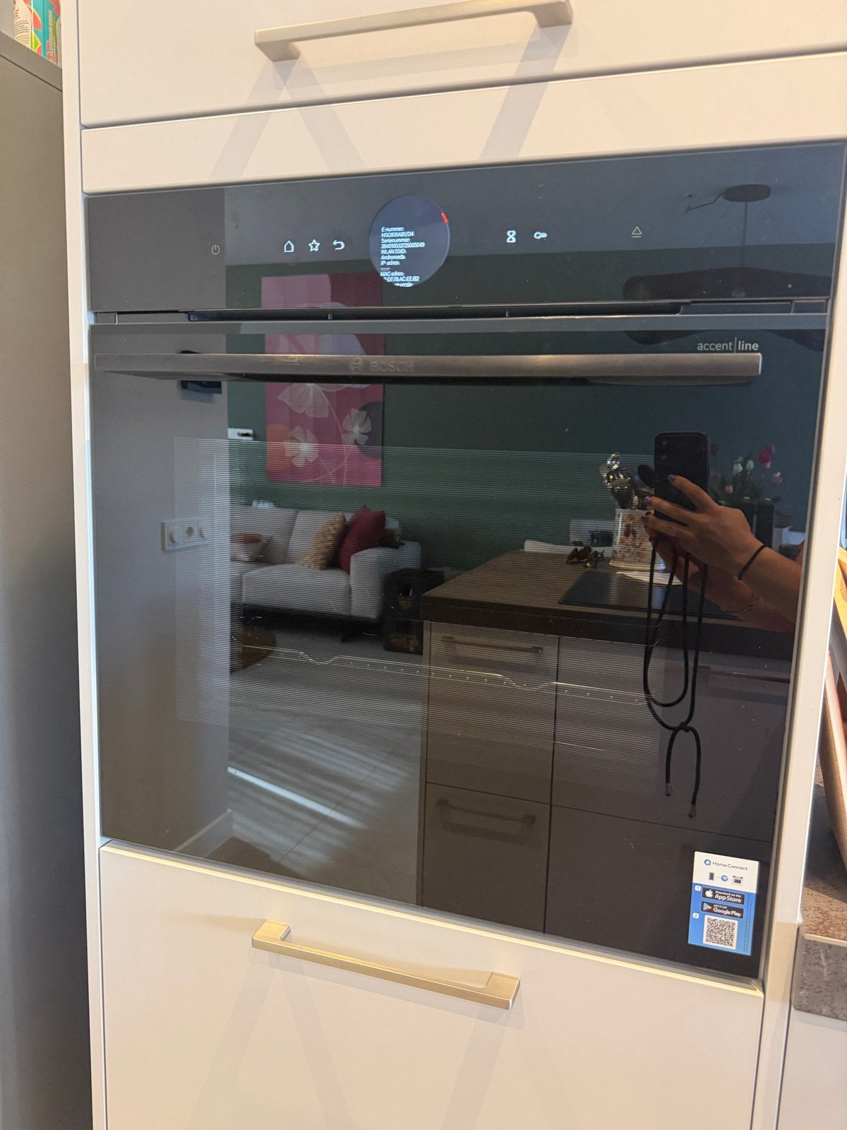 Bosch accent line serie 8 HSG936AB1/D4 combi-stoomoven, Ophalen, Hete lucht, 60 cm of meer, Nieuw