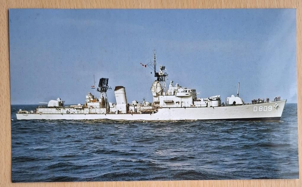 Foto marine: onderzeebootjager Hr Ms Zeeland D809, Verzamelen, Verzenden, Marine, Nederland, Foto of Poster