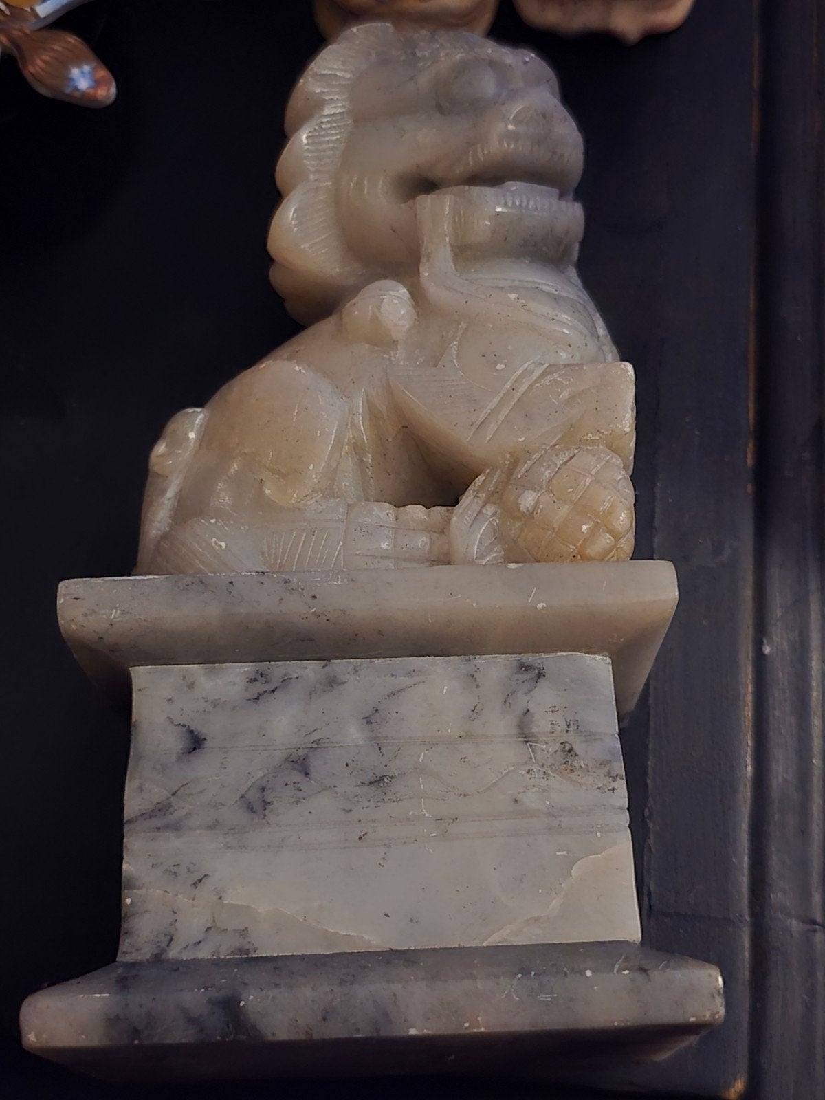 Foo dog, Grijs, Ophalen of Verzenden, Gesneden