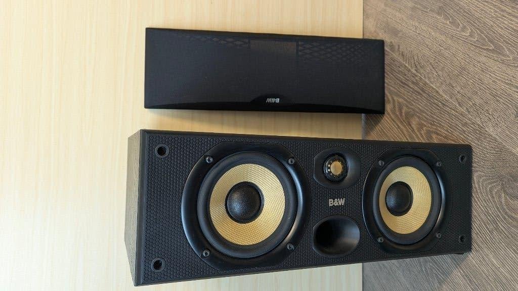 B&W CC6 center speaker - Goede staat, incl. speakerkabel, Gebruikt, Ophalen of Verzenden, 60 tot 120 watt, Bowers & Wilkins (B&W)