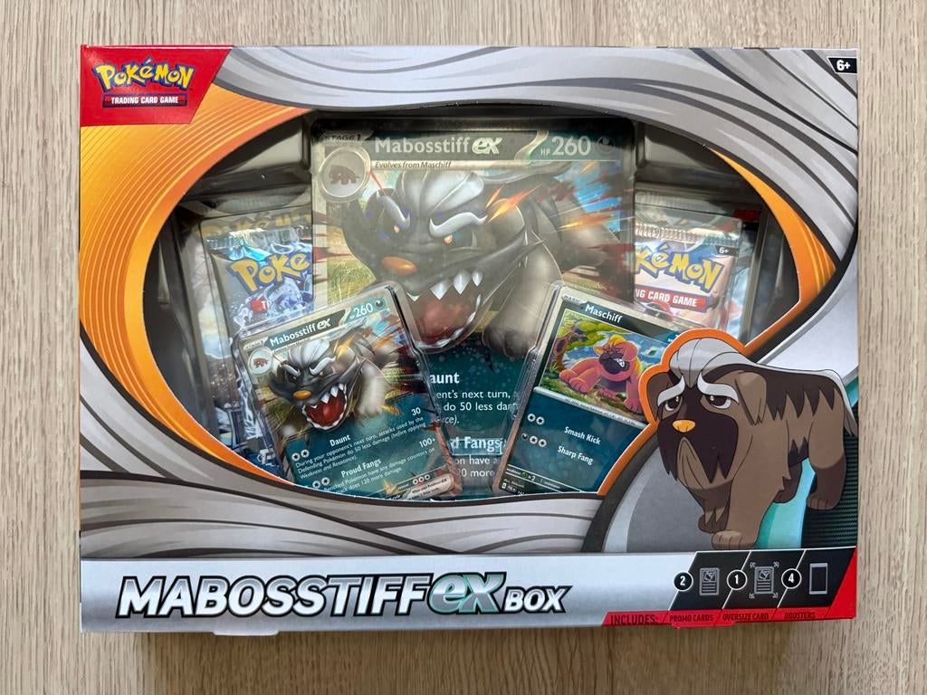 Pokémon TCG Mabosstiff ex Box - Nieuw in verpakking, Hobby en Vrije tijd, Verzamelkaartspellen | Pokémon, Nieuw, Overige typen