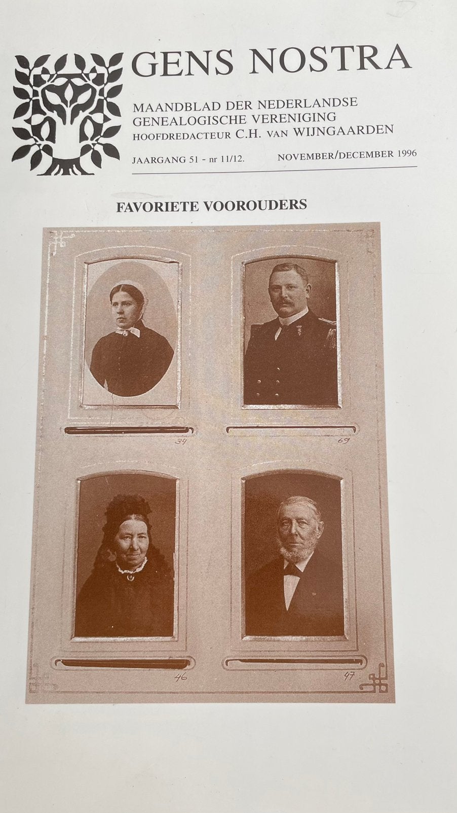 Favoriete Voorouders Foto’s en stambomen van Nederlandse Fam, Boeken, Ophalen of Verzenden, Zo goed als nieuw