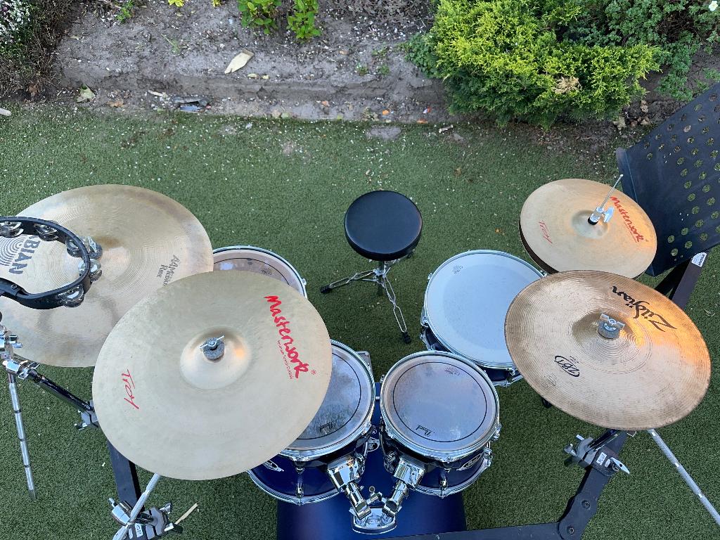 drumstel pearl - Zo goed als nieuw, Muziek en Instrumenten, Ophalen, Nieuw, Pearl