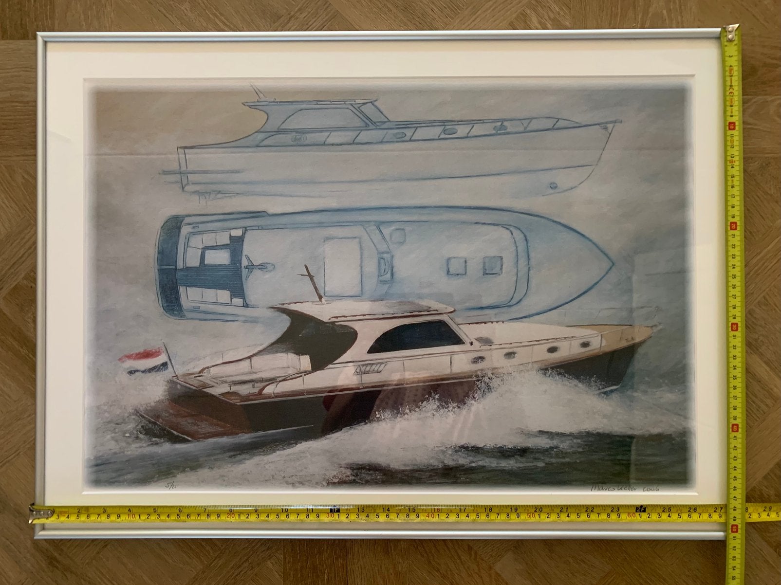 Originele nautische schilderijen – Marco Kaller, Ophalen, Maritiem / water, Doek, Realistisch