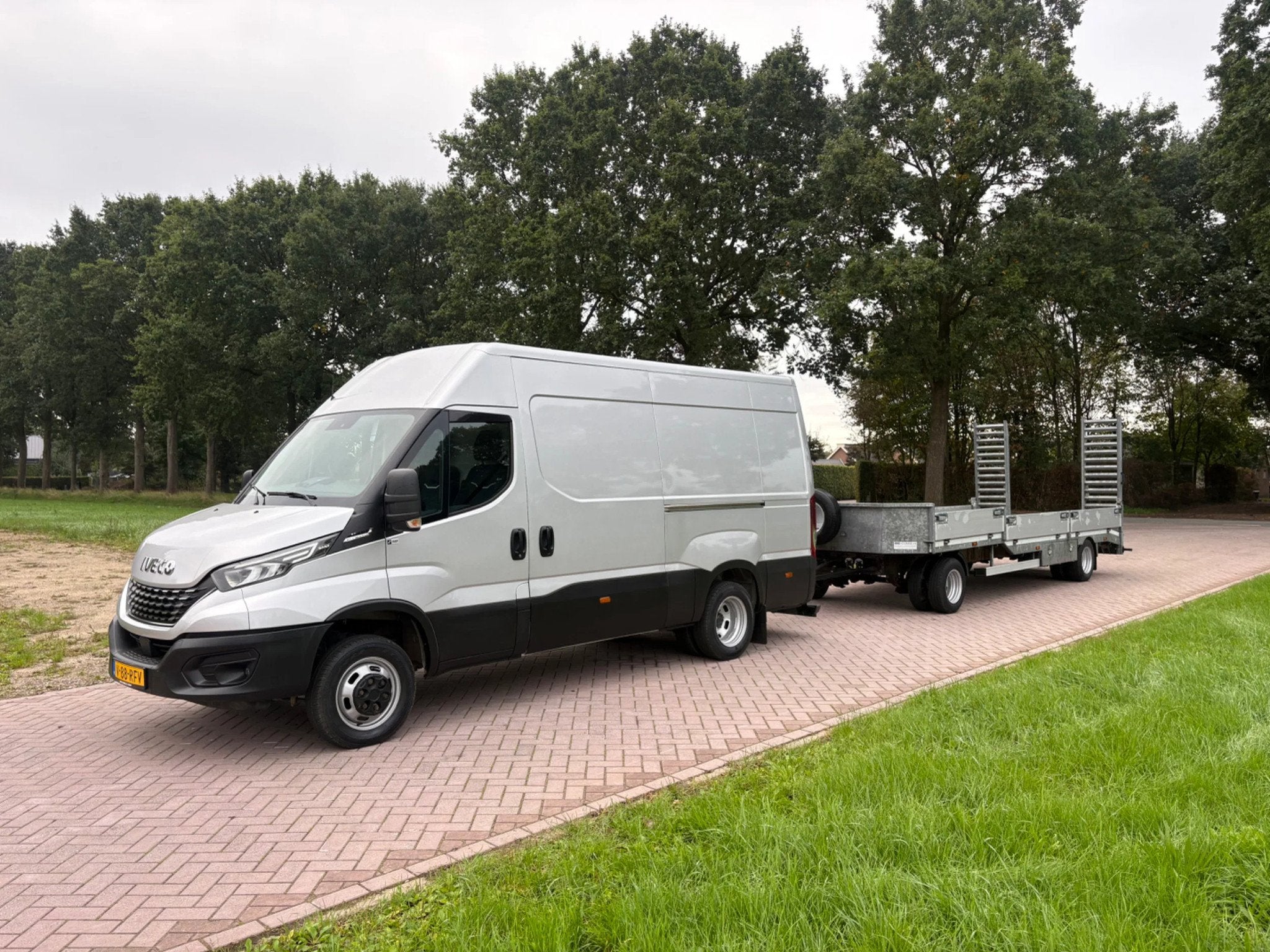 Iveco 50C21 HI MATIC lucht geremd 11.9 ton -schamel aanhangw, Auto's, Automaat, Achterwielaandrijving, Gebruikt, Euro 6