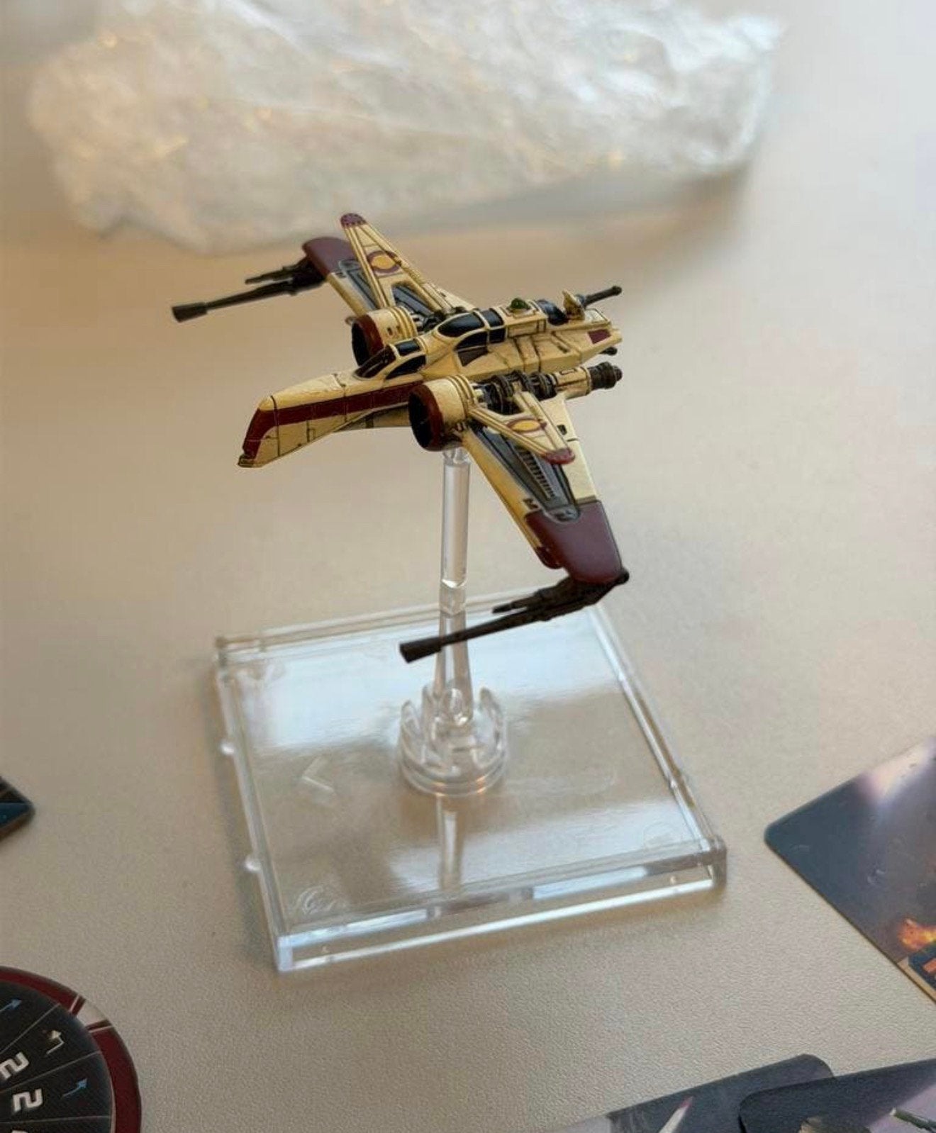 Star Wars X-Wing ARC-170 Starfighter Republic Miniature set, Ophalen of Verzenden, Zo goed als nieuw, H, Beeldje of Buste