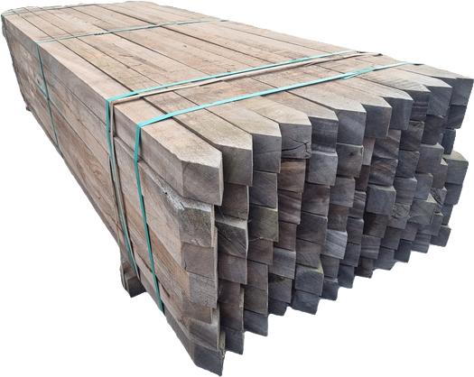 Hardhouten palen 80x80 mm / 8x8 cm / 8.0x8.0 cm, Tuin en Terras, Palen, Balken en Planken, Ophalen, Palen, Nieuw, Hardhout
