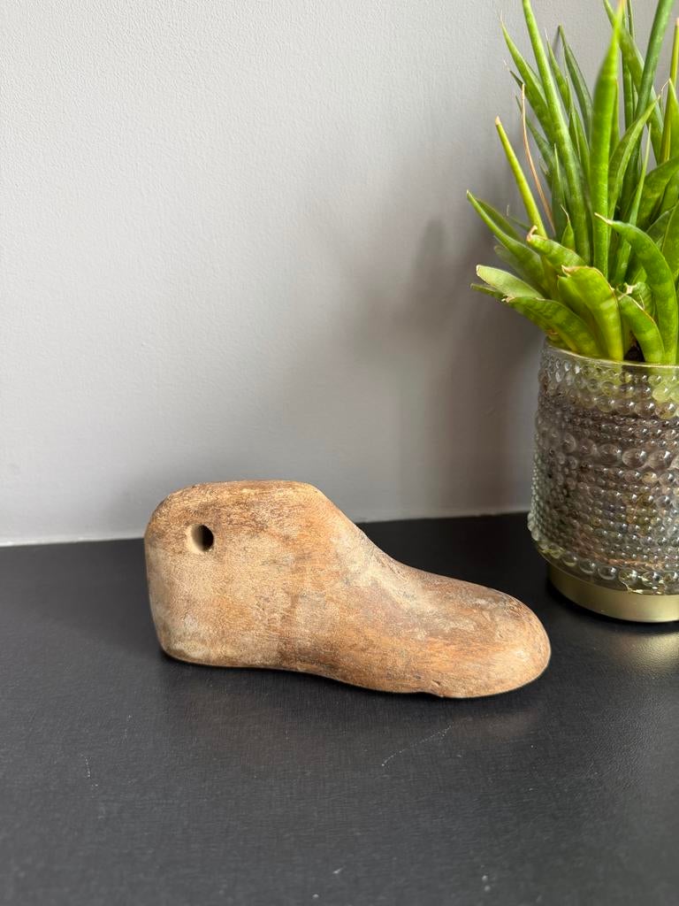 Vintage houten schoenleest - Kinderschoentje 14cm, Ophalen of Verzenden