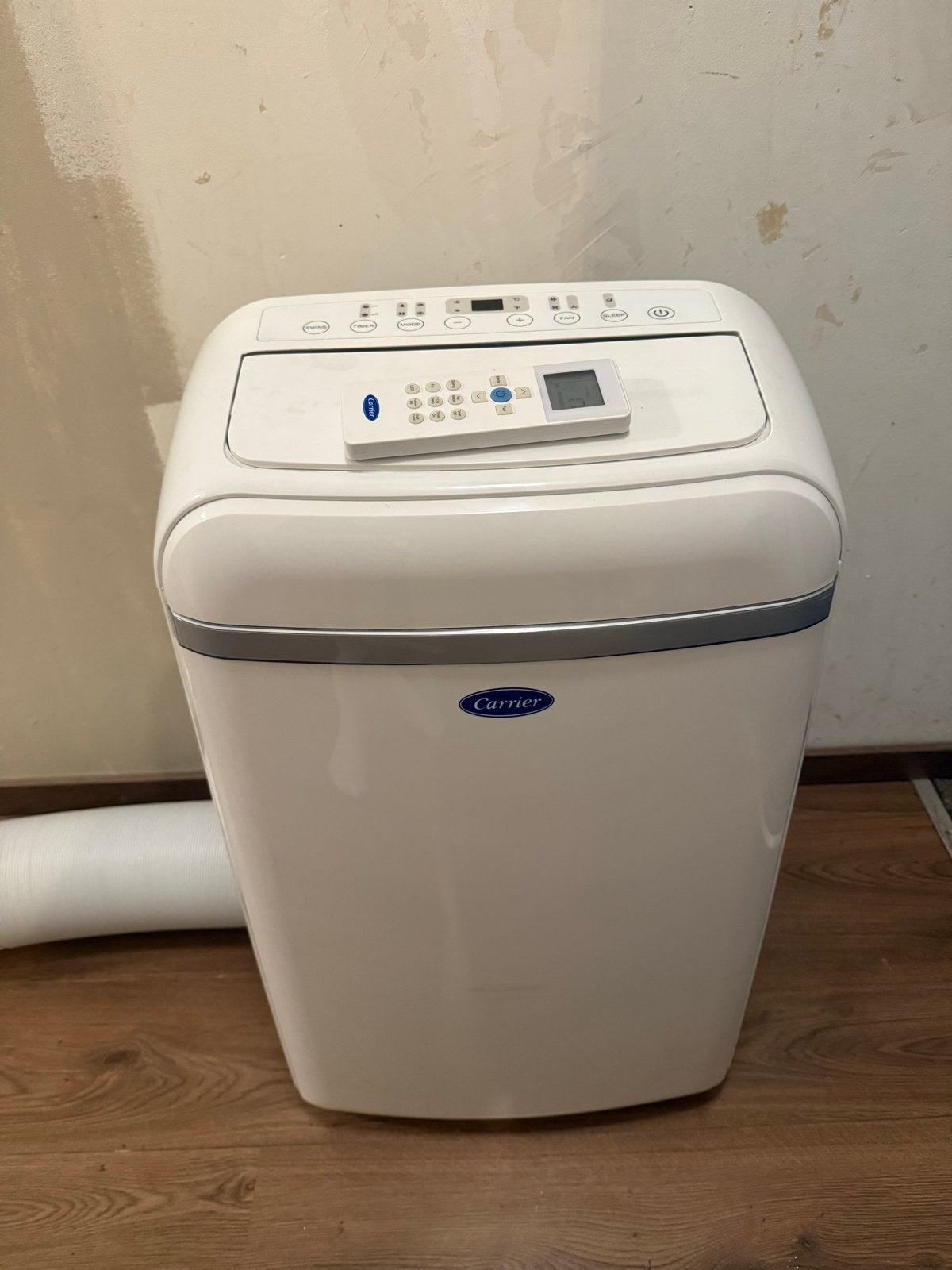 Carrier mobiele airco 3,5 kW – + brievenbusplaat, Ophalen, Gebruikt