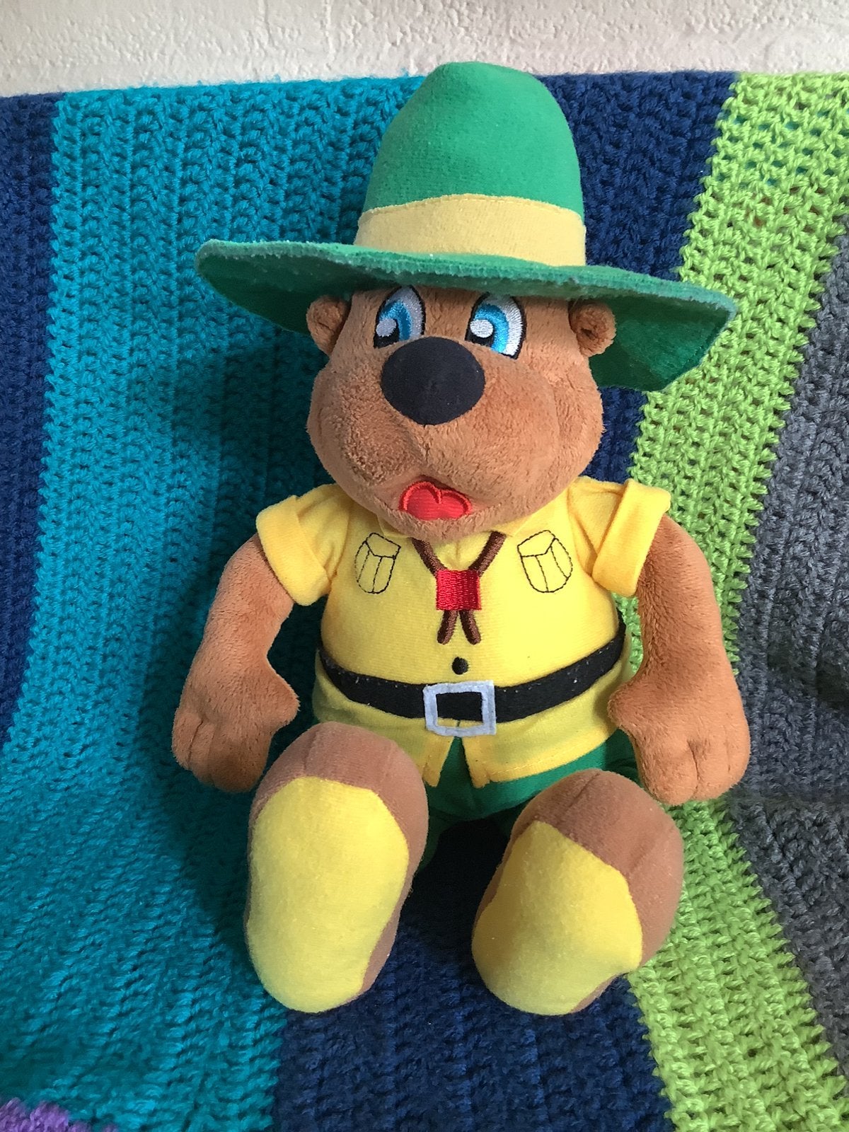 Bolle de beer knuffel steun KIKA, Ophalen of Verzenden, Zo goed als nieuw, Beer