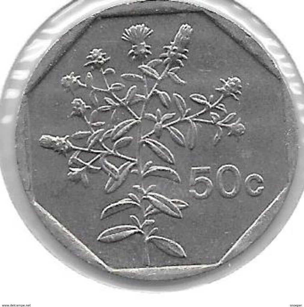 malta 50 cents 2001 km 98 xf+, Verzenden, Overige landen, Losse munt