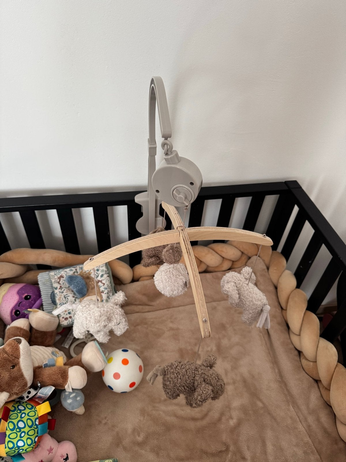 Muziek Mobiel met Schattige Knuffels voor Wieg/Ledikant, Ophalen of Verzenden, Zo goed als nieuw, Mobiel, Met geluid