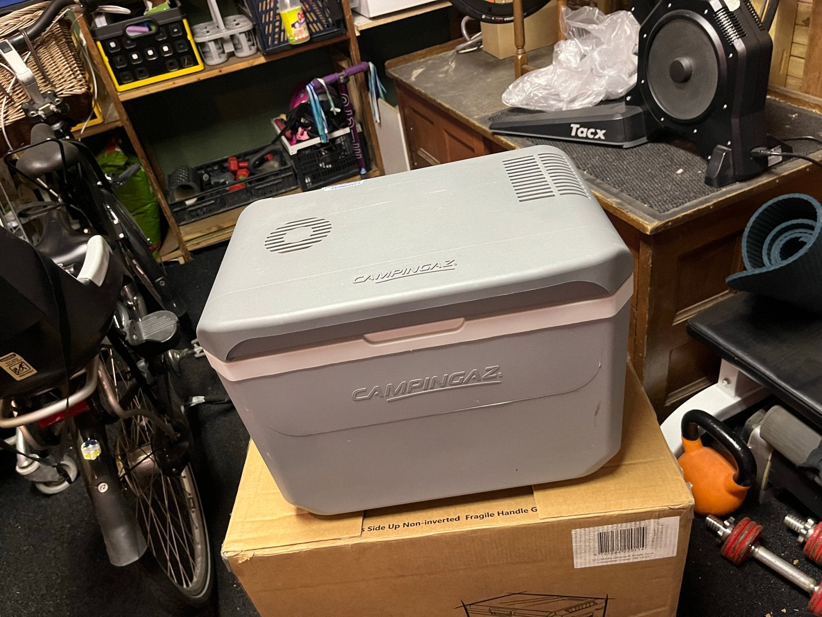 Campingaz Powerbox Plus 36L Koelbox + 220volt transformator, Ophalen, Zonder vriesvak, Minder dan 85 cm, 200 liter of meer