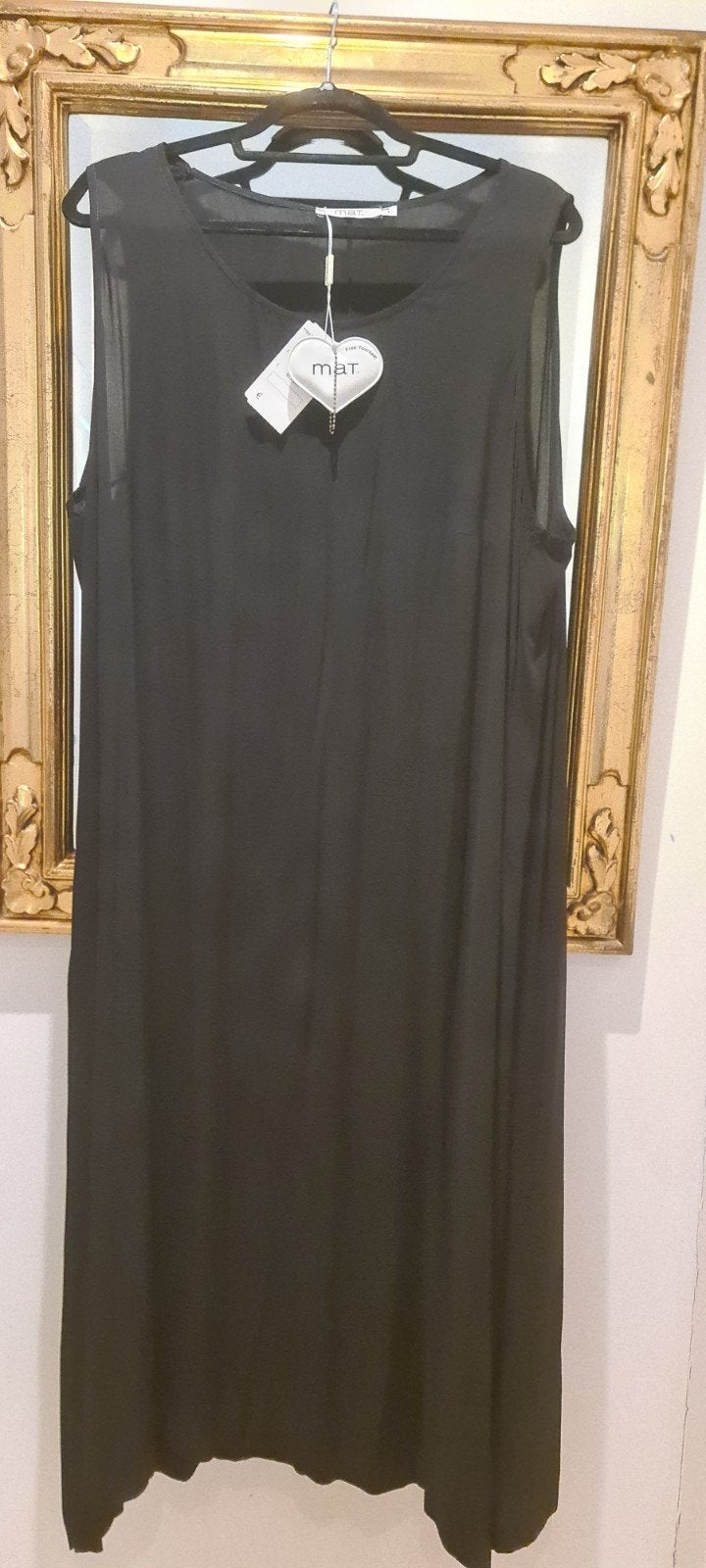 nieuwe zwarte jurk Mat Fashion Plussize L 50 52 maxidress, Nieuw, Ophalen of Verzenden, Mat Fashion, Jurk