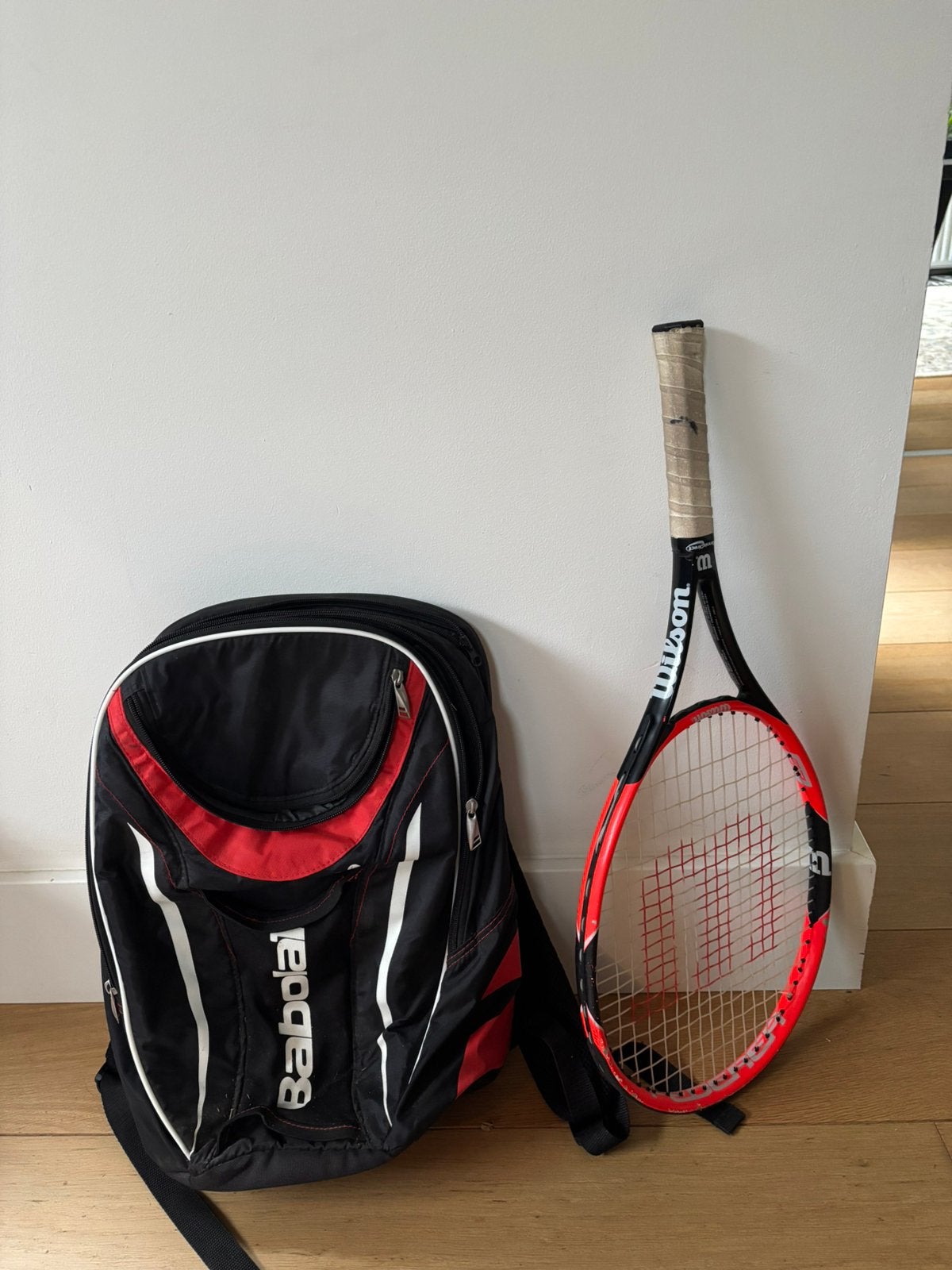 Leuke tennistas+kinderracket, Sport en Fitness, Tennis, Ophalen, Zo goed als nieuw, Tas, L2