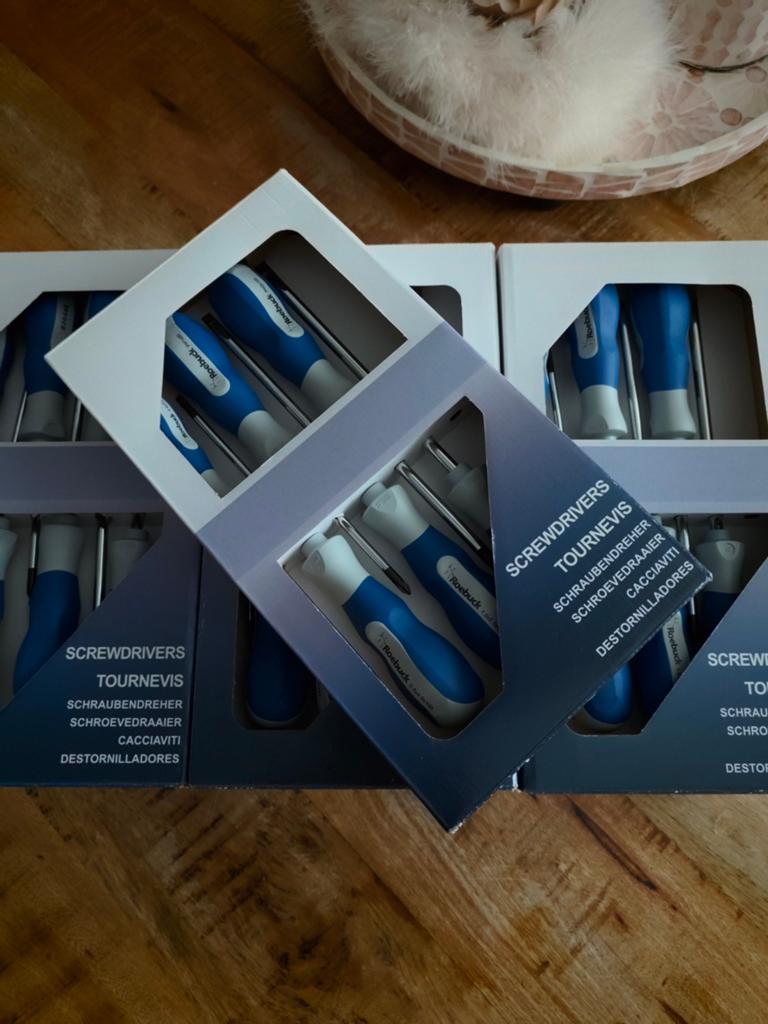 Roebuck 6-delige schroevendraaier set (artikelnummer 826572), Ophalen of Verzenden, Zo goed als nieuw
