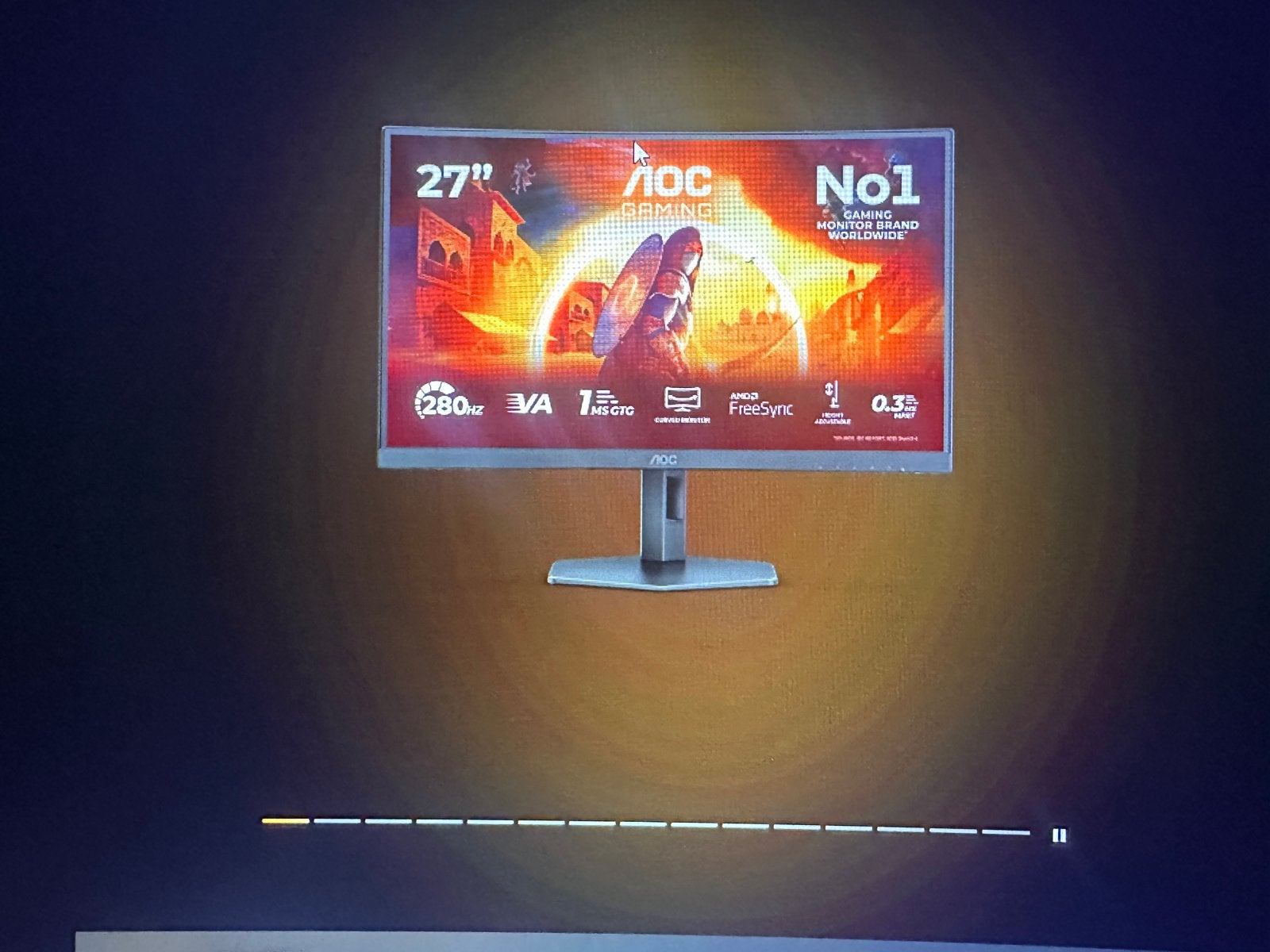 AOC Gaming Monitor 27" 280Hz HDR10 - Het heeft garantie, Computers en Software, Gaming, Curved, VA, Full HD