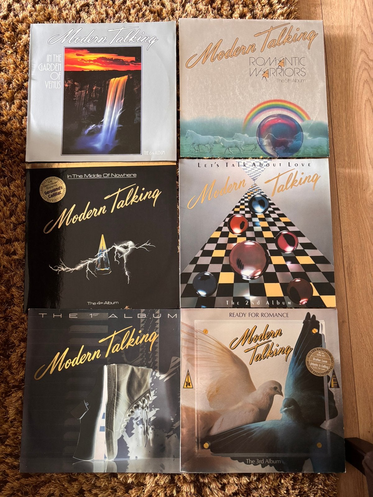 complete LP-set Modern Talking 1-6 Originele Hansa 1985–1987, Cd's en Dvd's, Ophalen of Verzenden, Zo goed als nieuw, LP