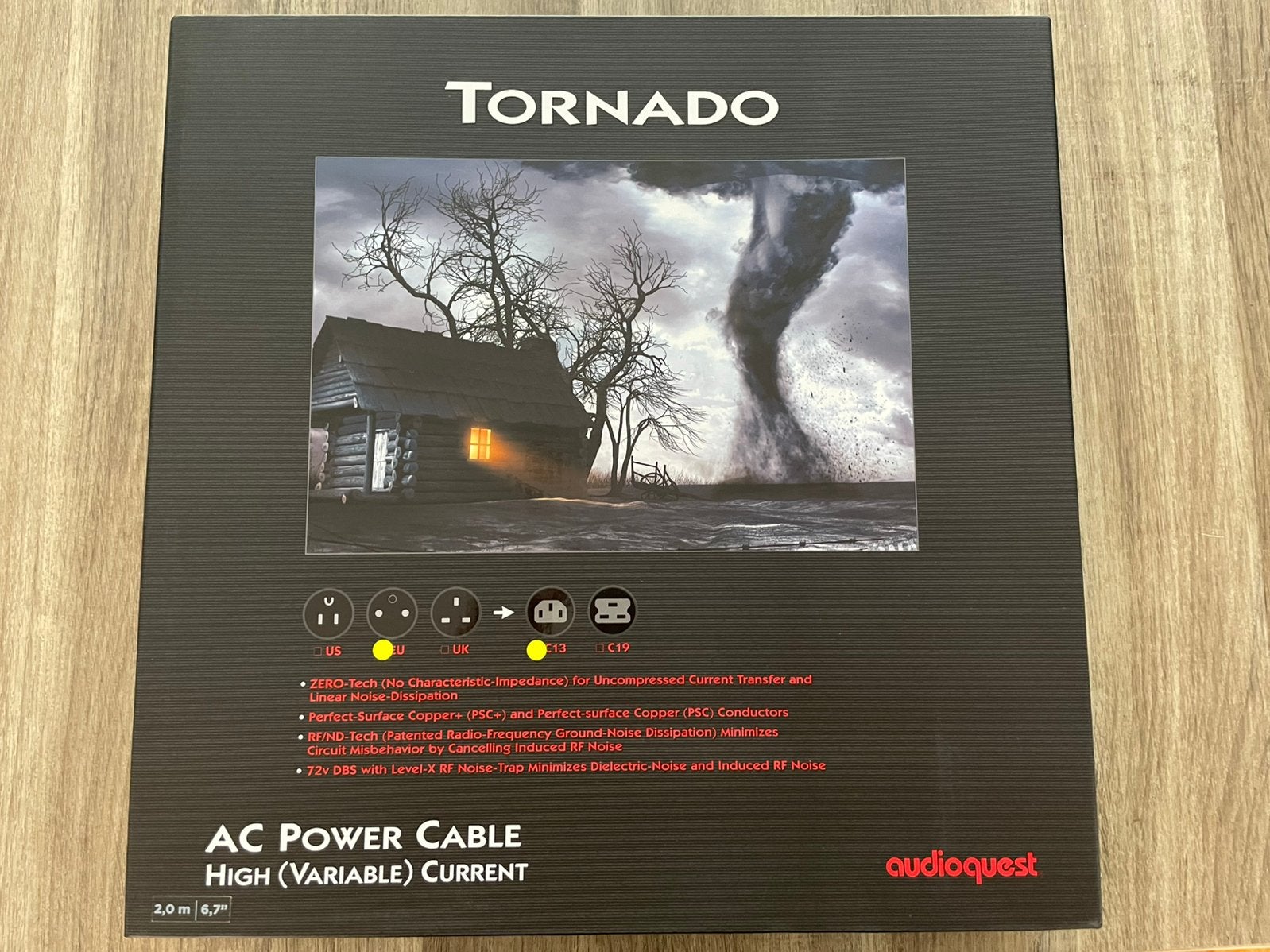 Audioquest Tornado High current 2.0 m C13 nieuwstaat, Ophalen, Zo goed als nieuw, 2 tot 5 meter, Overige kabels