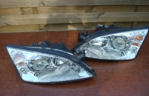 Xenos l + r Koplampem Mondeo MK3 met modulen en lampen, Ophalen of Verzenden, Gebruikt, Ford