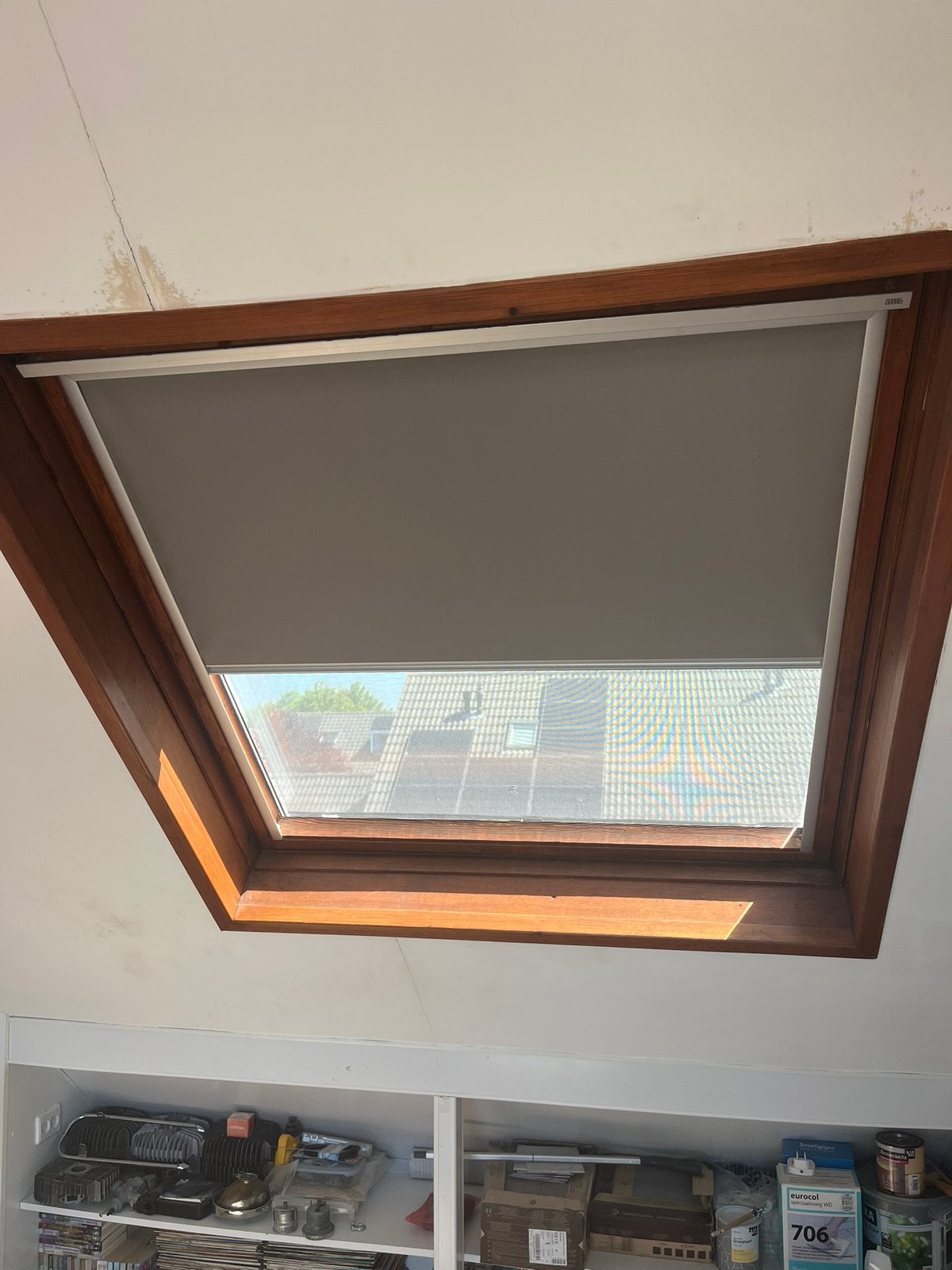 Velux verduisterend rolgordijn voor GGL-8 of GGL-808, Ophalen, 120 tot 160 cm, Zo goed als nieuw, 120 tot 160 cm