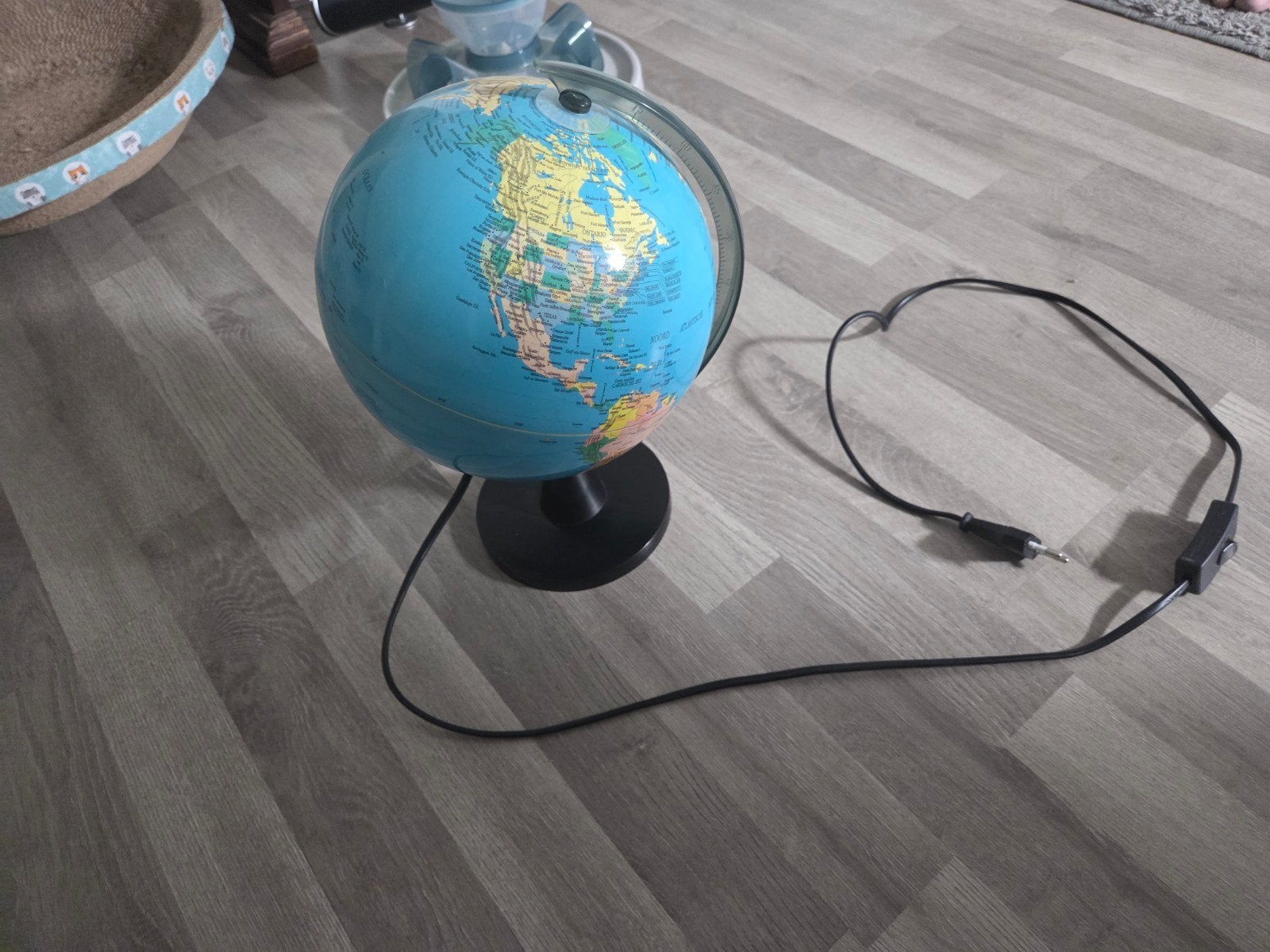 Wereldbol met licht - Educatief en decoratief, Ophalen of Verzenden