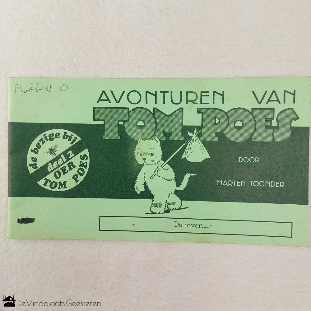 Oer Tom Poes deel 2 – De Tovertuin – 1970, Gelezen, Marten Toonder, Eén stripboek, Ophalen of Verzenden