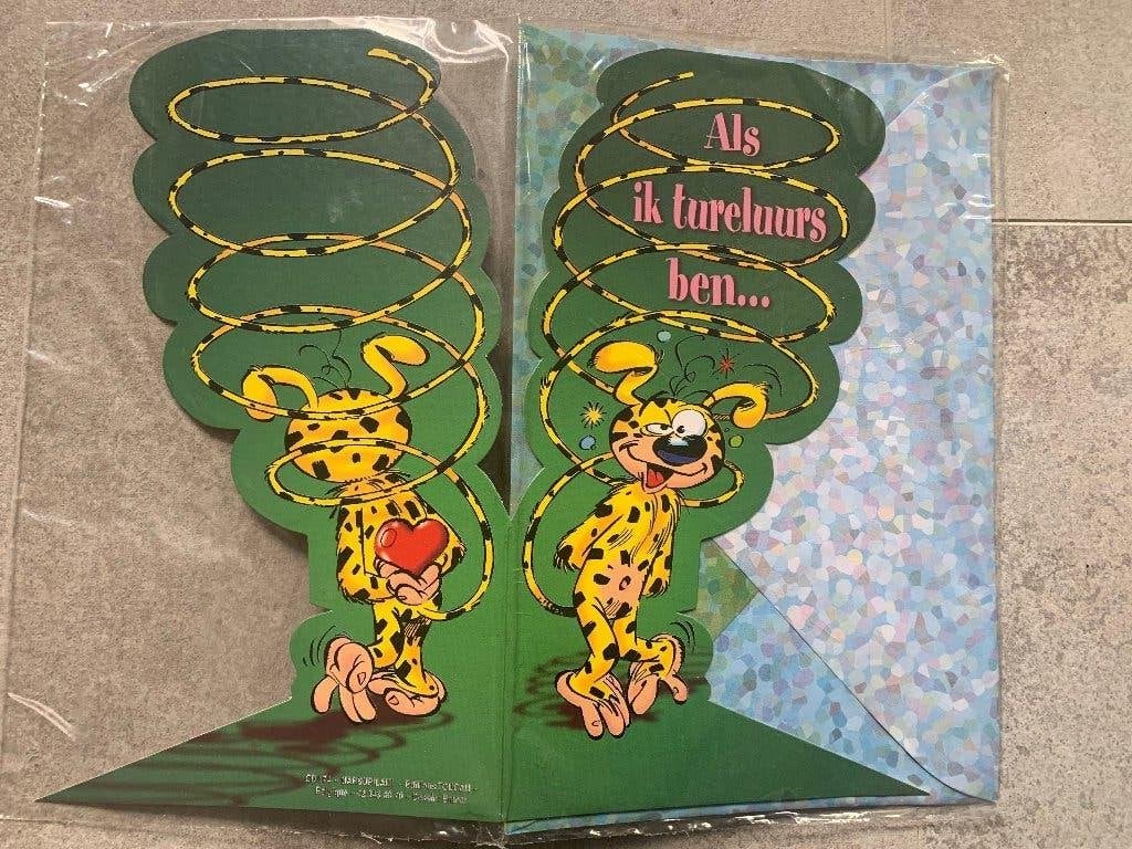 Marsupilami : grote kaart + envelop, Verzamelen, Stripfiguren, Ophalen of Verzenden, Overige figuren, Nieuw, Plaatje, Poster of Sticker