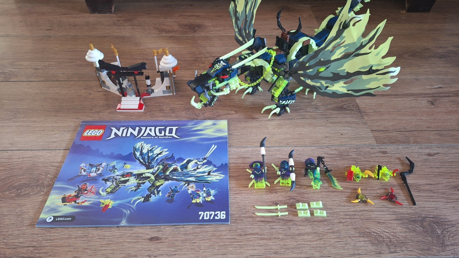 Lego NINJAGO 70736 Attack of the Moro Dragon, Ophalen of Verzenden, Zo goed als nieuw, Lego, Ninjago