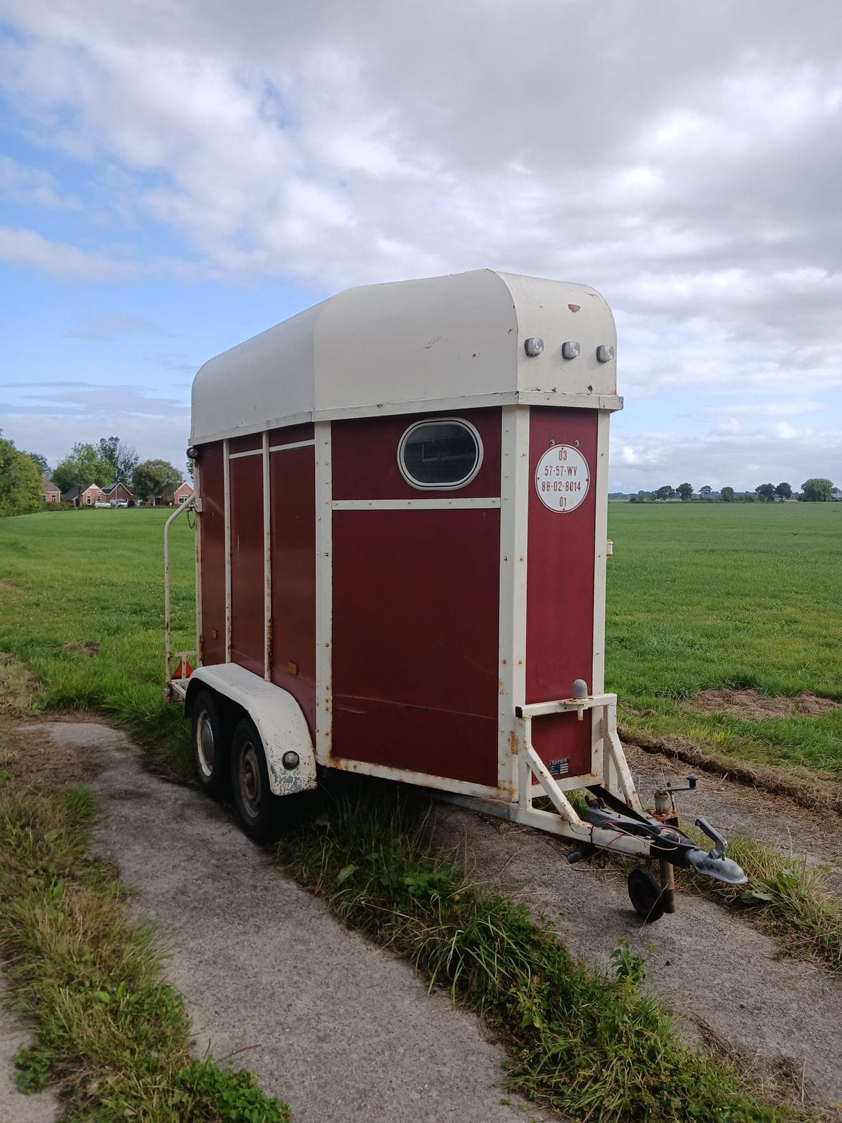Weijer1360 1,5 paards trailer met extra ondersteuning pony, Ophalen, Gebruikt