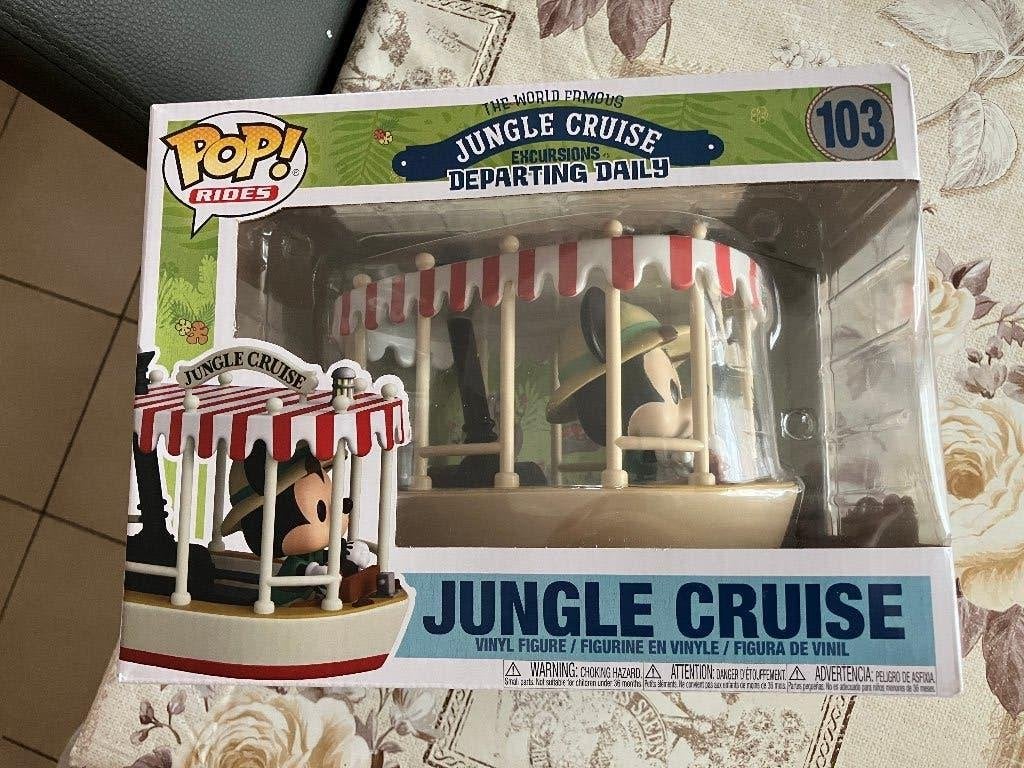 Funko Pop 103 Disney Mickey Mouse Jungle Cruise, Ophalen of Verzenden, Mickey Mouse, Zo goed als nieuw, Beeldje of Figuurtje