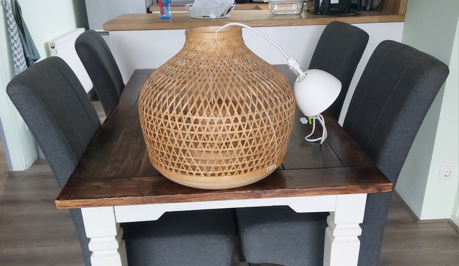 Zo goed als nieuwe Rotan Lamp (Ikea Misterhult), Ophalen of Verzenden