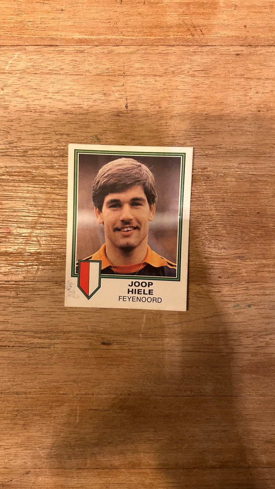 Panini Voetbal 81 plaatje Joop Hiele Feyenoord, Verzenden, Zo goed als nieuw, Plaatje