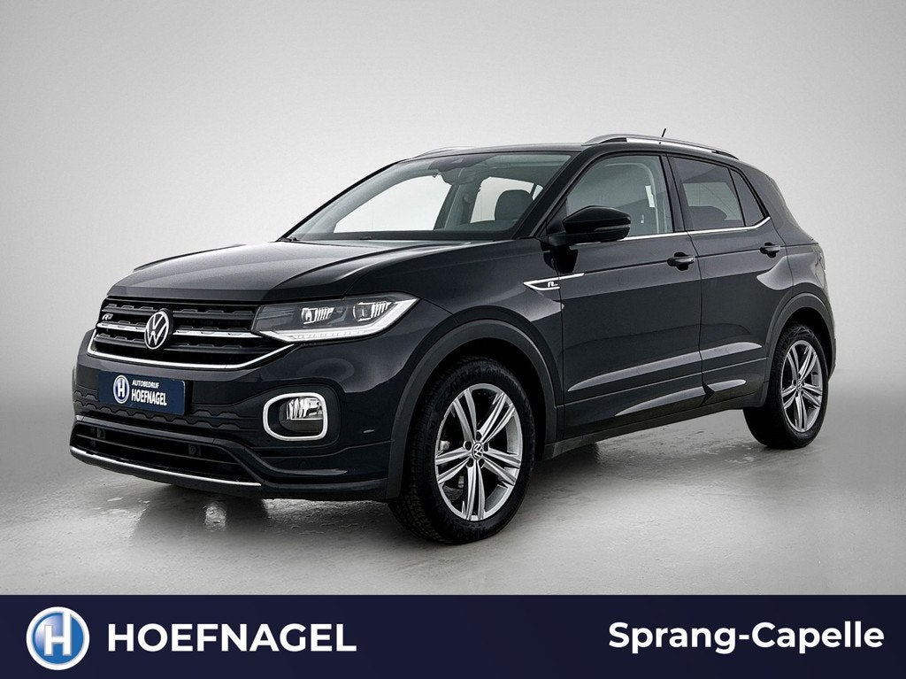 Volkswagen T-CROSS 1.0 TSI R-Line | Camera | Adaptive Cruise, Auto's, Volkswagen, T-Cross, Gebruikt, Leder en Stof, Zwart